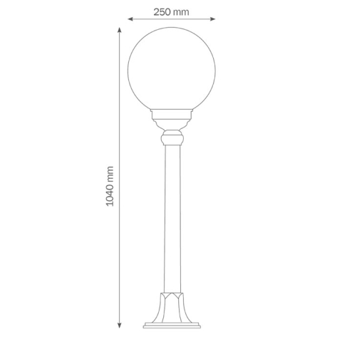 LCD Standleuchte 1142 Schwarz