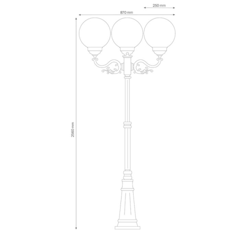LCD Standleuchte 1134 Wei�
