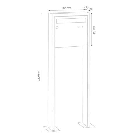 LCD Standbriefkasten 3050