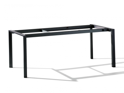 Sieger Alu-Tischgestell ausziehbar 180-290x100cm , Gestell Eisengrau ohne Tischplatte