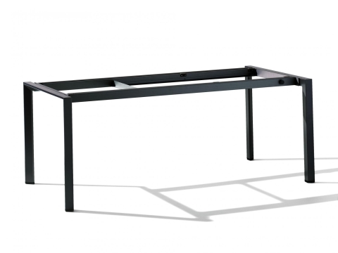 Sieger Alu-Tischgestell ausziehbar 180-290x100cm , Gestell Eisengrau ohne Tischplatte