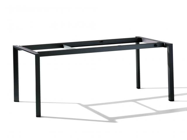Sieger Alu-Tischgestell ausziehbar 180-290x100cm , Gestell Eisengrau ohne Tischplatte