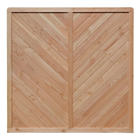 Zaun Lisa 180x180cm geschlossen L�rche natur 50010