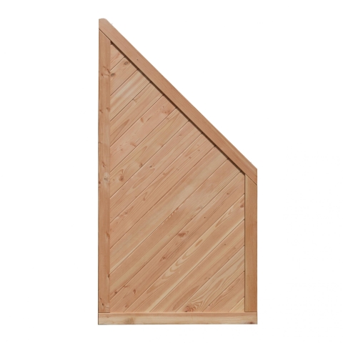 Zaun Lisa Abschlu� 90x180/90cm geschlossen L�rche natur 50012