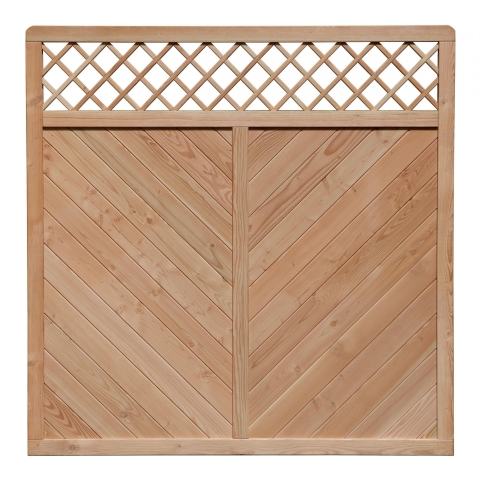 Zaun Fiona 180x180cm mit Gitter L�rche natur 50013