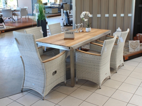 Zebra Gartenm�bel-Set Kubex-Loomus