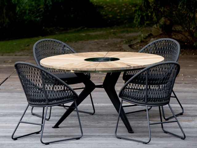 Niehoff Kuta Sessel inkl. Sitzkissen, Sitzschale Kordelflechtung