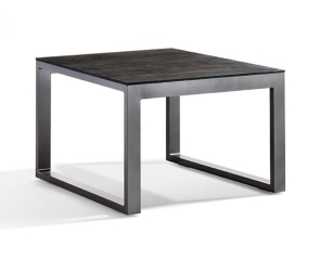  Loungetisch eisengrau, Tischplatte HPL eisengrau