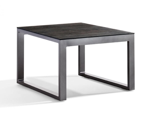 Sieger Loungetisch 60x60x44cm eisengrau, Tischplatte HPL eisengrau