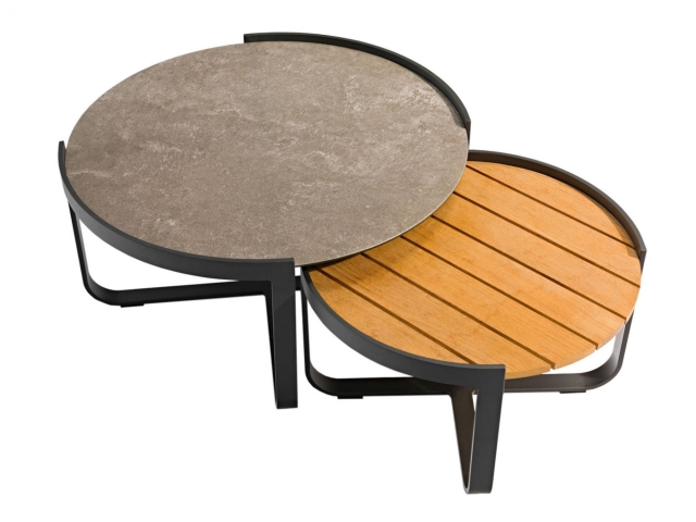 Zebra Fly Lounge Tisch-Set, graphite