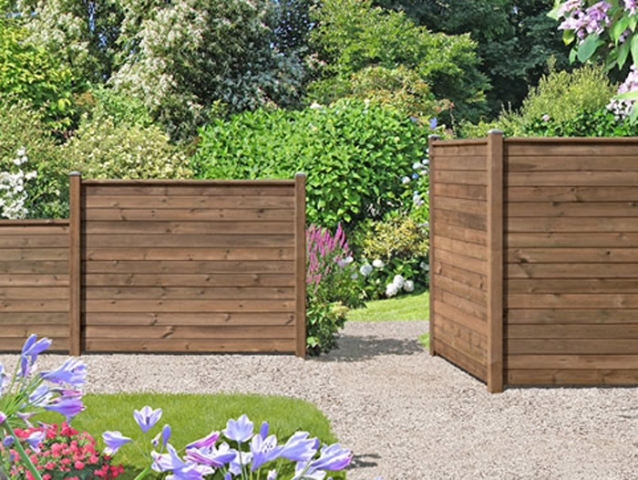 Gardo Zwischenpfosten Kiefer Kdi braun 180cm - 9,0x9,0cm