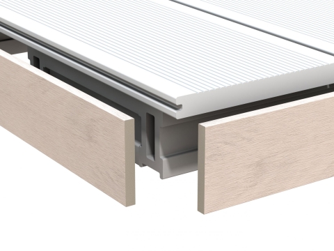 DreamDeck Platinum WPC Abschlussleiste 2693 - 10x62x2000mm creme