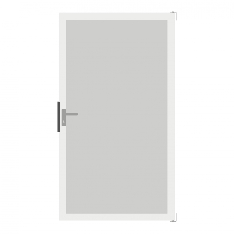 Groja Ambiente Glastor DIN links 100x180cm satiniert-Rahmen EV1