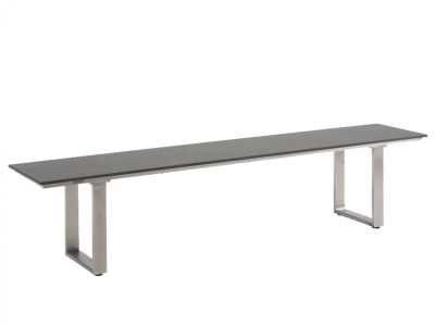 Niehoff Nemo HPL-Bank 160cm, Gestell Edelstahl