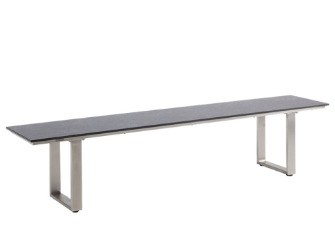 Niehoff Nemo HPL-Bank 200cm, Gestell Edelstahl