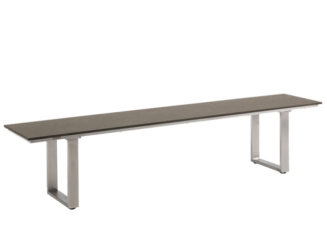 Niehoff Nemo HPL-Bank 200cm, Gestell Edelstahl