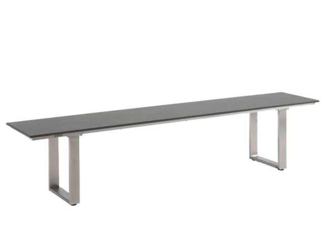 Niehoff Nemo HPL-Bank 220cm, Gestell Edelstahl