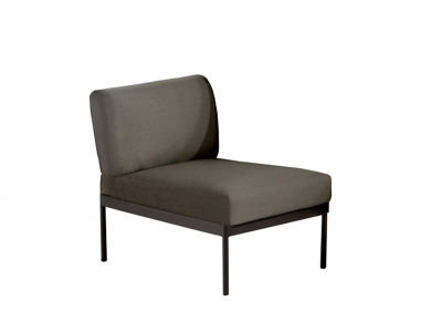 Niehoff Azuri Lounge Mittelmodul Aluminium anthrazit 80cm inkl. Polster