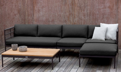 Niehoff Azuri Loungesessel Alumium anthrazit inkl. Polster