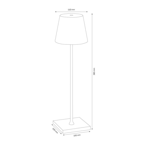 LCD Tischleuchte 5098 Wei�