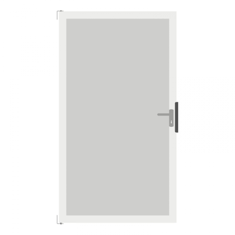 Groja Ambiente Glastor DIN rechts 100x180cm satiniert-Rahmen EV1