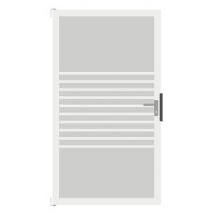 Groja Ambiente Glastor DIN rechts 100x180cm Streifen-Rahmen EV1 Groja Ambiente Glastor DIN rechts 100x180cm Streifen-Rahmen EV1