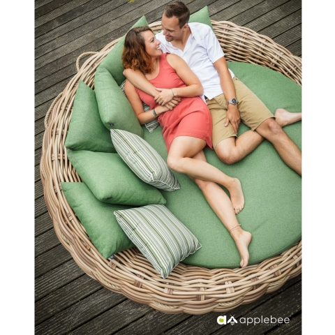 Apple Bee Cocoon Daybed Gr�n inkl. Kissen 220x220x92cm