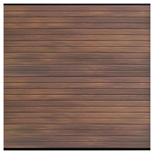 Elephant Steckzaun Set Rhombus WPC Ipé braun co-extrudiert 180x178cm Leisten Schwarz