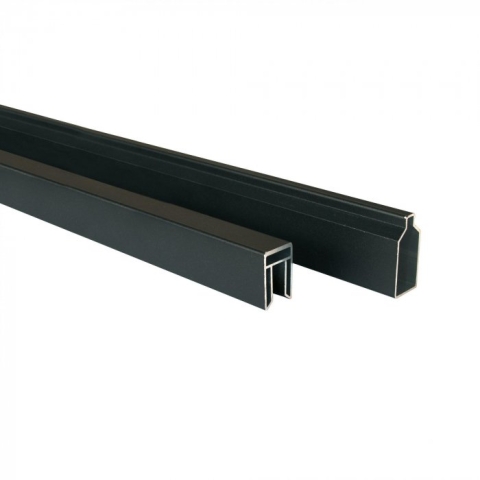 Elephant Steckzaun Set Rhombus WPC nero schwarz 180x178cm co-extrudiert