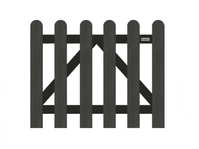 Elephant Classic-Gartentor anthrazit WPC abgerundet 100x80cm inkl. Torbeschlag Elephant Classic-Gartentor anthrazit WPC abgerundet 100x80cm inkl. Torbeschlag
