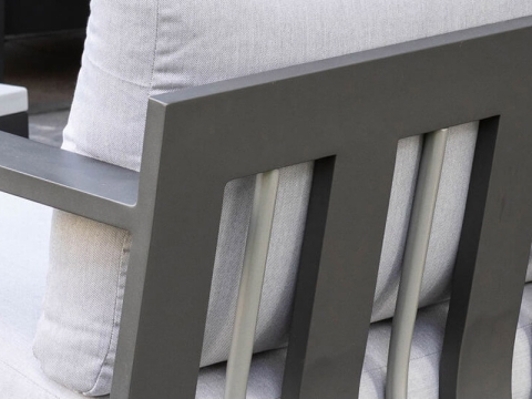 Apple Bee Delgado Sofa 228x80x64cm Aluminium anthrazit