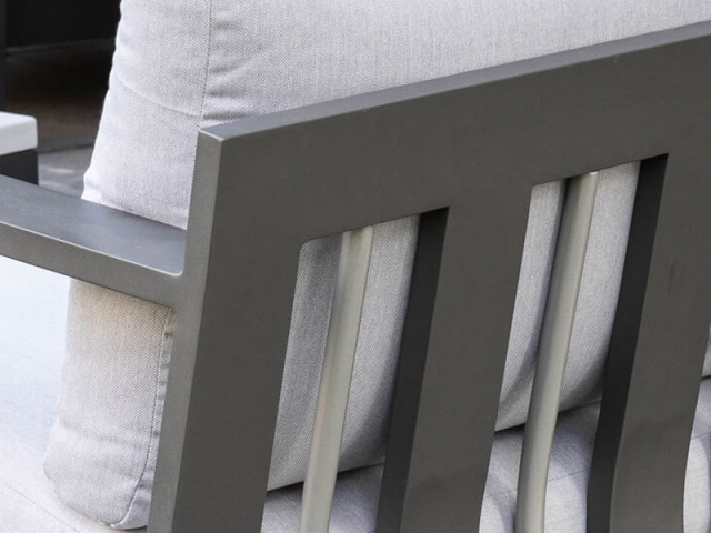 Apple Bee Delgado Sofa 228x80x64cm Aluminium anthrazit