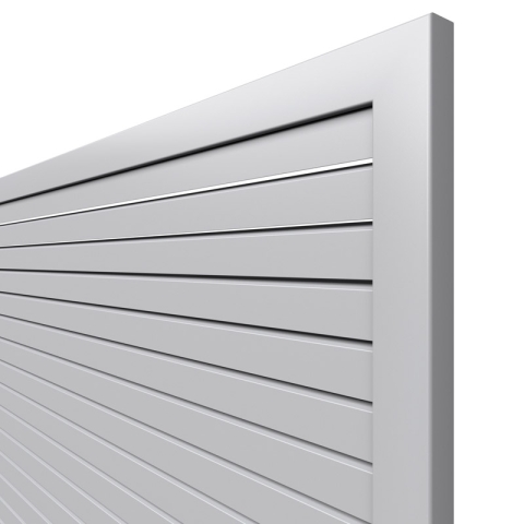 Zaunfeld Design Rhombus silber 2684, rechts 90x180 auf 90cm