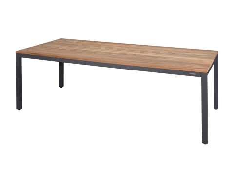 Zebra Alex Gartentisch 220x100cm aus recyceltem Teakholz