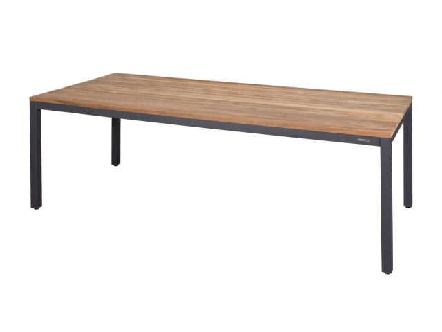 Zebra Alex Gartentisch 220x100cm aus recyceltem Teakholz