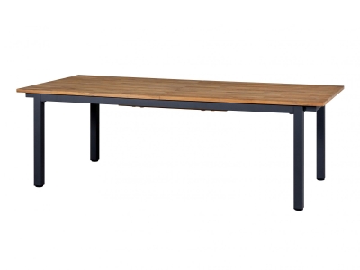 Zebra Hudson Ausziehtisch 230-315x100cm aus Teakholz geb&uuml;rstet