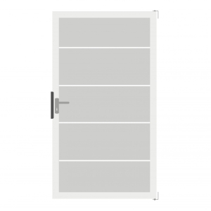 GroJa Ambiente Glastor DIN links 100x180cm ESG Blockstreifen-Rahmen EV1 GroJa Ambiente Glastor DIN links 100x180cm ESG Blockstreifen-Rahmen EV1