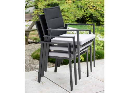 Niehoff Gartenm�bel Sitzgruppe Prano Ausziehtisch-Nancer Stpaelsessel