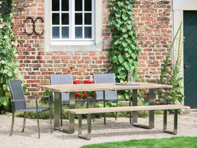 Niehoff Gartenm&ouml;bel Sitzgruppe Solid-Tina-1, 5-teilig