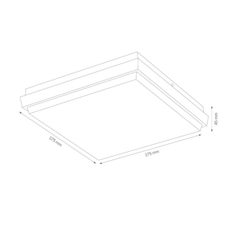 LCD Wand- und Deckenleuchte 5060 LED, Graphit