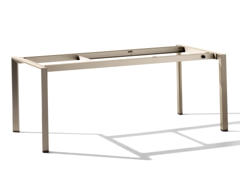 Sieger Tischgestell ausziehbar 180-290x100cm Gestell Champagner ohne Tischplatten