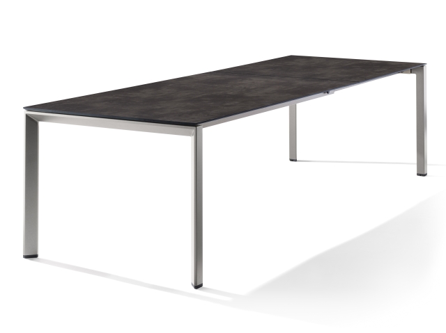 Sieger Tisch verl�ngerbar 180-290x100cm Graphit-Beton dunkel