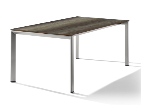 Sieger Tisch verl�ngerbar 180-290x100cm Graphit-Eiche dunkel
