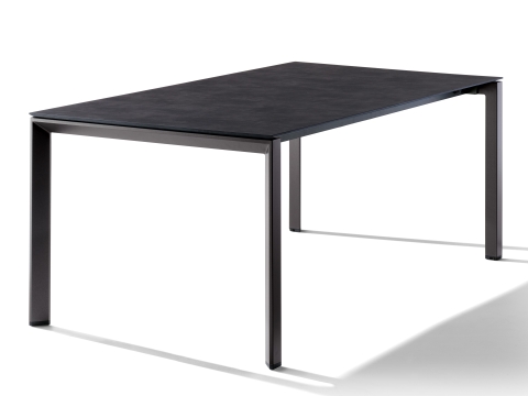 Sieger Tisch verl�ngerbar 180-290x100cm Eisengrau-Zement anthrazit