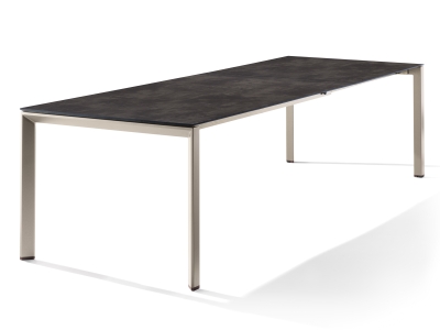 Sieger Tisch verl&auml;ngerbar 180-290x100cm Champagner-Beton dunkel