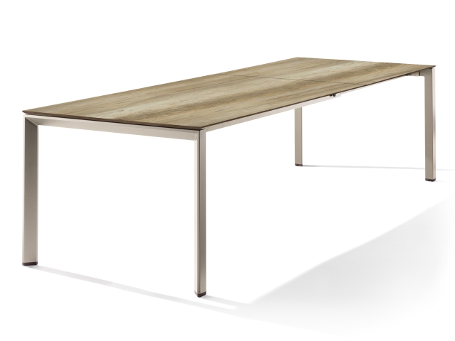 Sieger Tisch verl�ngerbar 180-290x100cm Champagner-Eiche hell