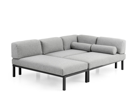 Brafab Gonesse Loungegarnitur mit Kissen 225x295x74cm