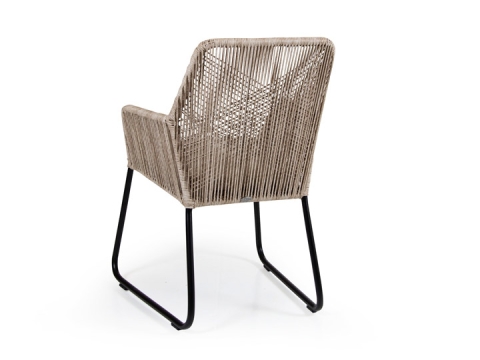 Brafab Midway Diningsessel, Geflecht beige, inkl. Kissen