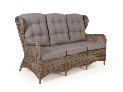Brafab Rosita Gartensofa 170cm, Geflecht beige, inkl. Kissen