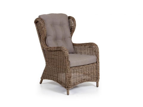 Brafab Rosita Gartensessel, Geflecht beige, inkl. Kissen